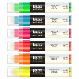 Acrylic Marker Fluorescents Set of 6 | Liquitex